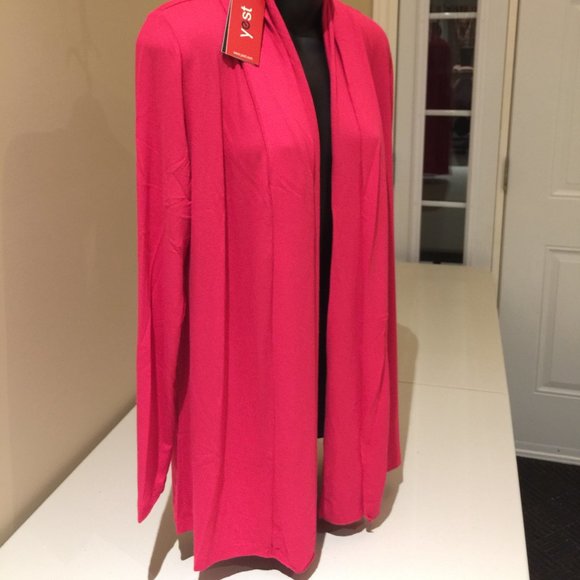 Yest Yessica Ladies Short Cardigan Sweater Cerise Pink 80474B Various Sizes - Picture 7 of 16
